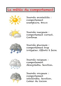 affichage ipad du comportement